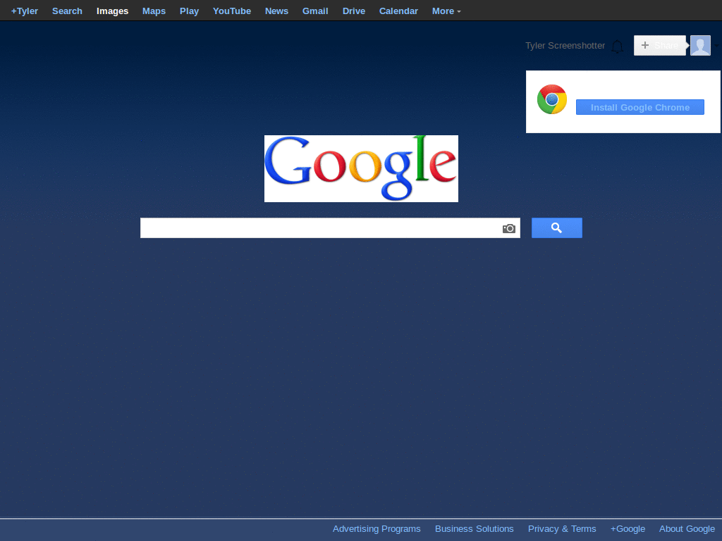 Darkened Blue Google.ca