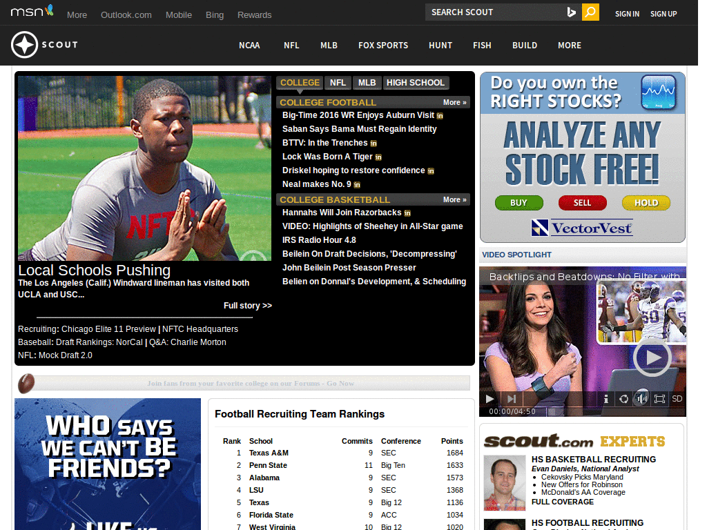 Scout.com Reduce Thread Height