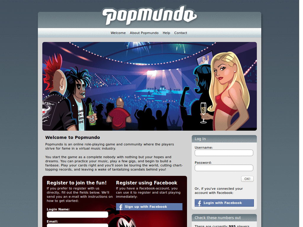 Popmundo - Hide Game Header