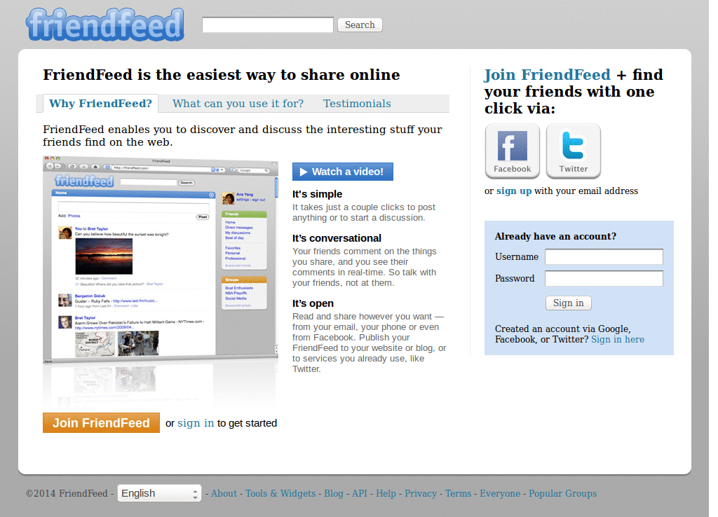 FriendFeed Persian Light Style