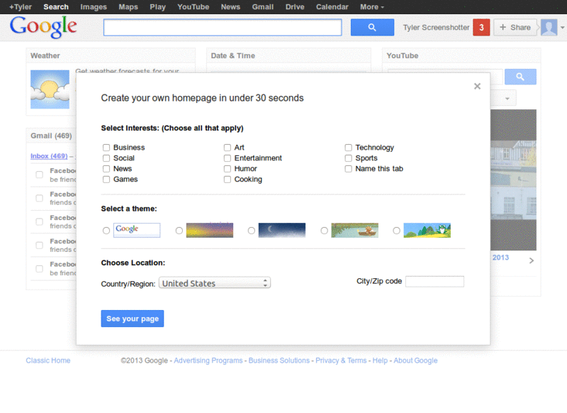 iGoogle.com - Color Background