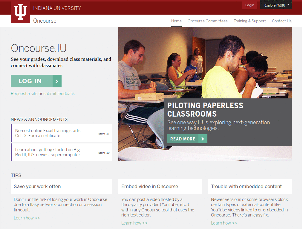 Oncourse.iu.edu Mods