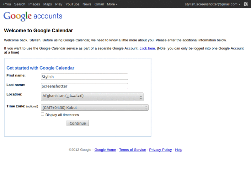 Gcal - Color Background