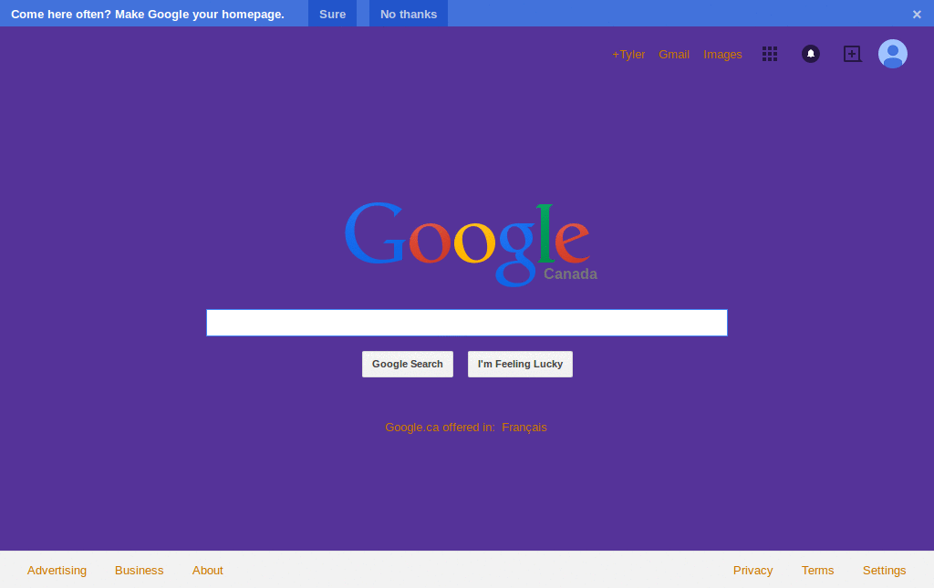 Purple Google