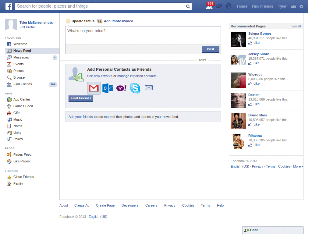 Facebook - Unround Display Picture Thumbnails