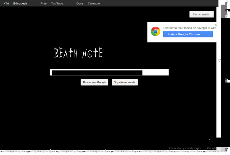 Google Death Note Chilensis(GNU)