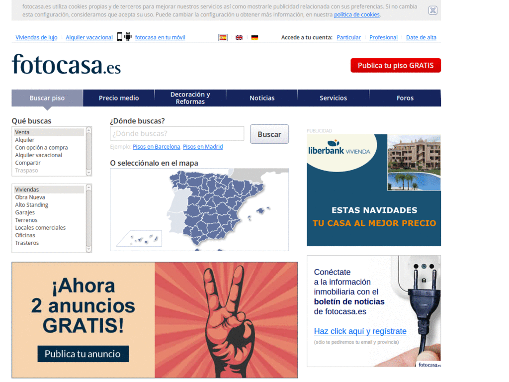 Fotocasa - remove "graba esta búsqueda"