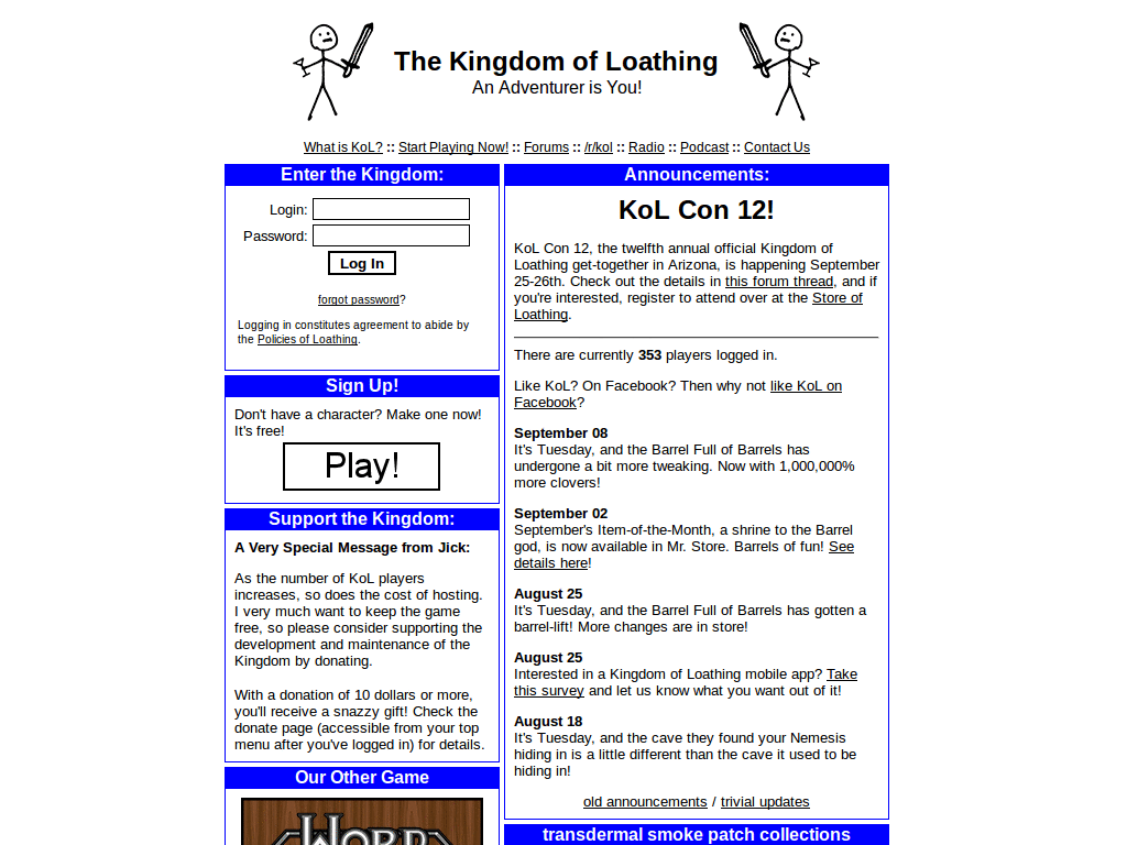 Kingdom of Loathing - Larger Resolution