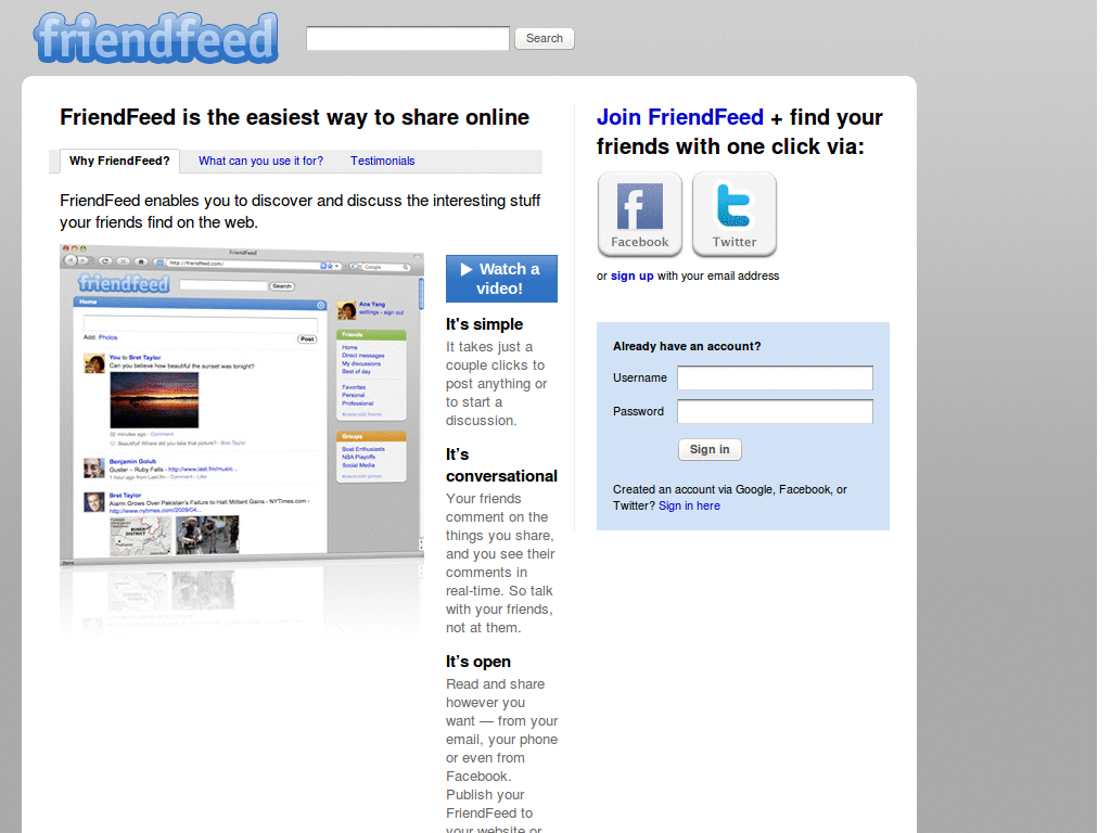 Friendfeed Tighten Up v2.0