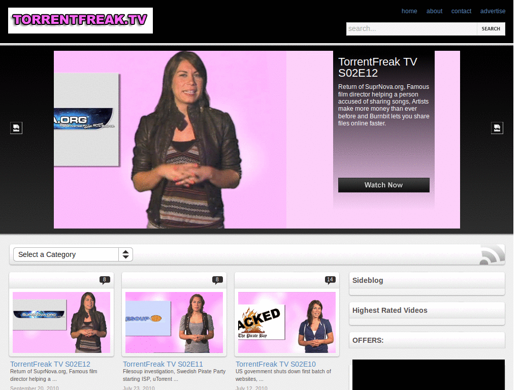 TorrentFreak TV - Black