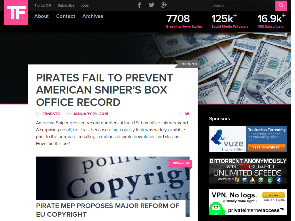 TorrentFreak - Black