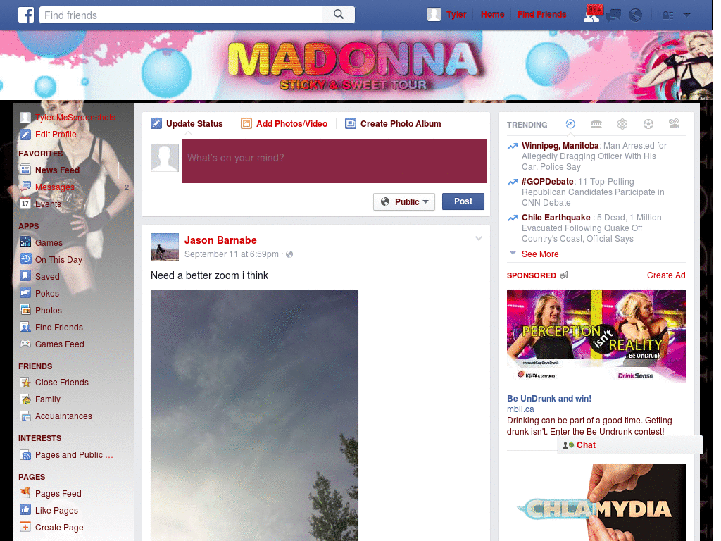 Facebook - Madonna ( by Templah.com )