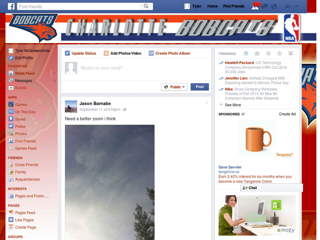 Facebook -NBA- Charlotte Bobcats ( Templah.com  )