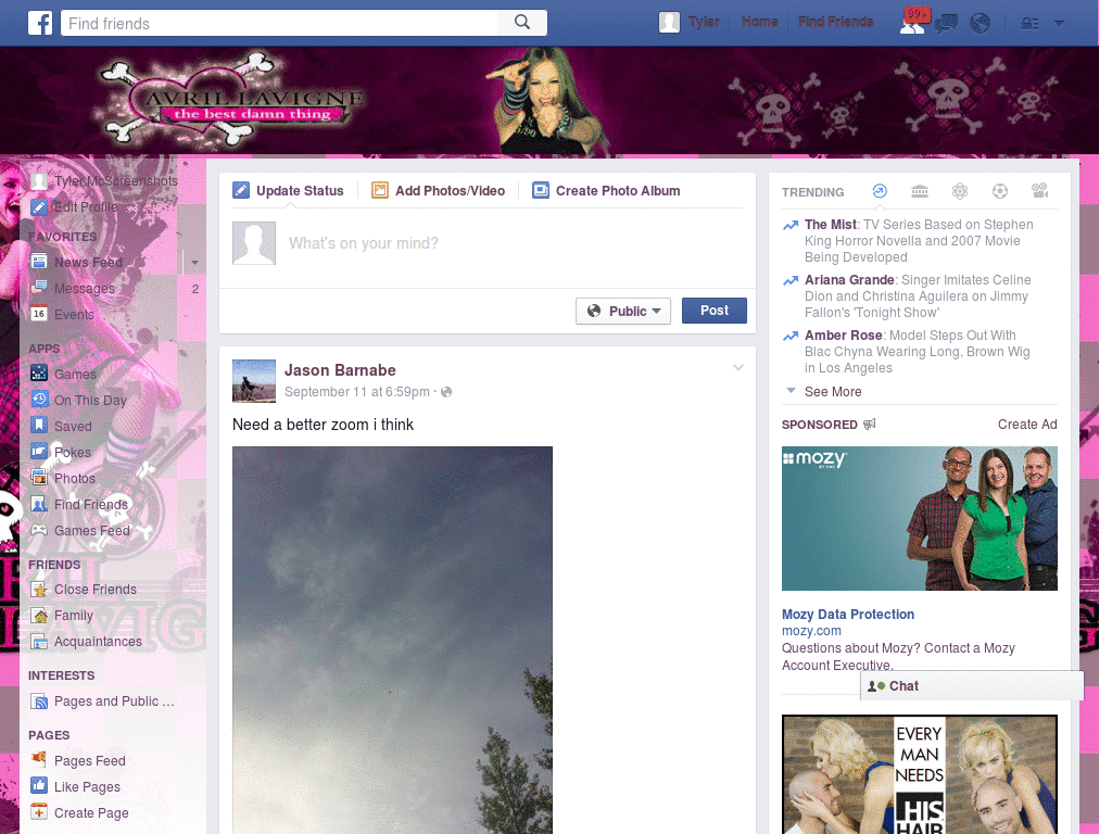 Facebook - Avril Lavigne ( by Templah.com )