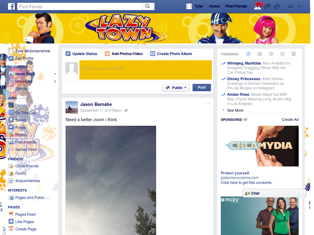 Facebook - Lazy Town ( by Templah.com )