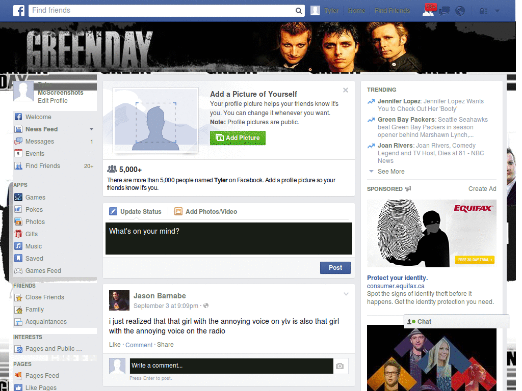 Facebook - Green Day ( by Templah.com )