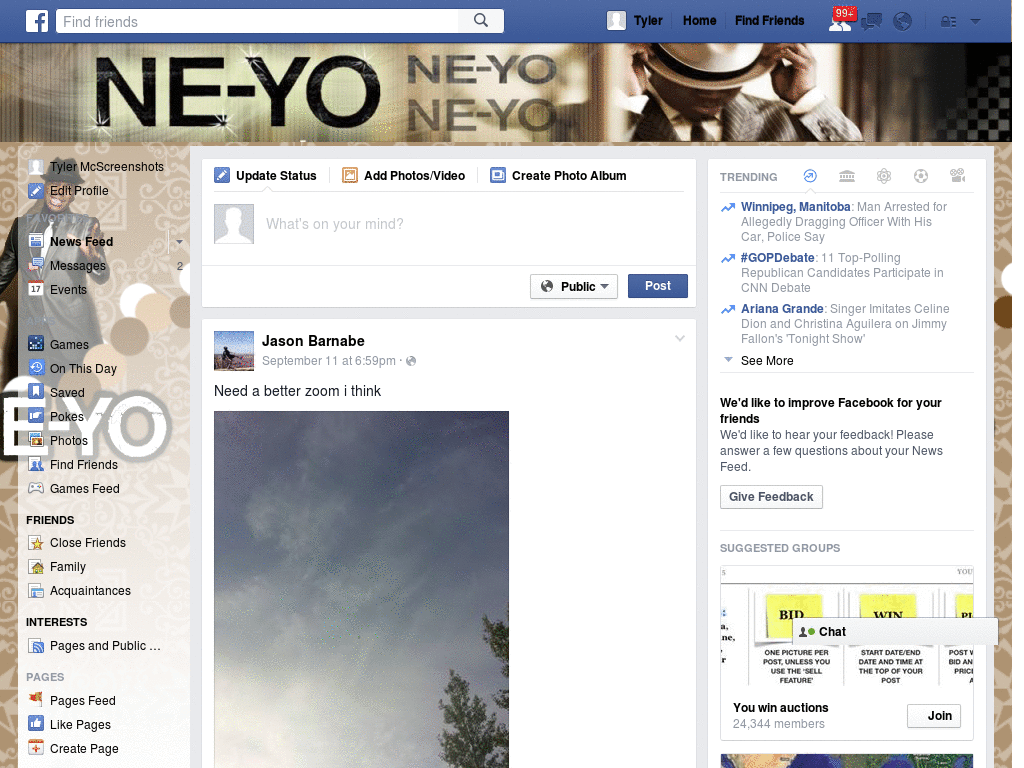 Facebook - Ne-Yo ( by Templah.com )