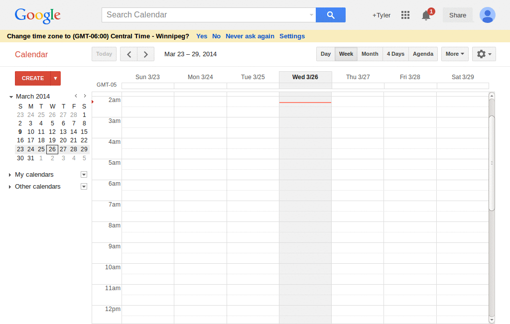 Google - Calendar - A Weekend of a Different Color
