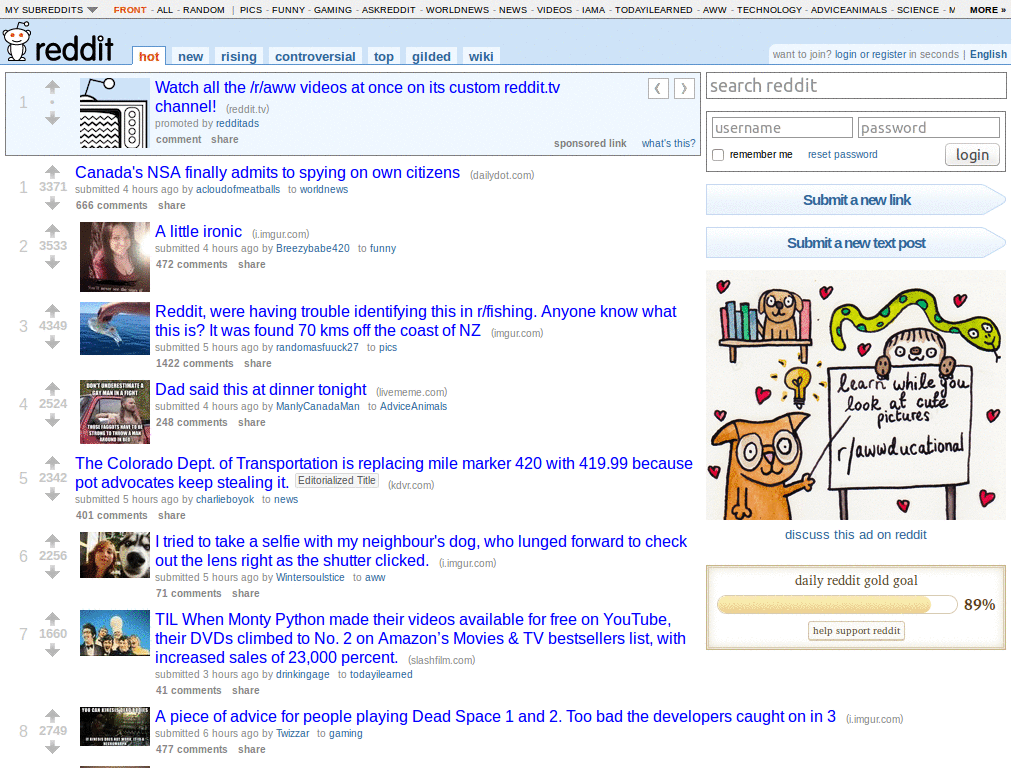 Removes the Recently viewed links box.