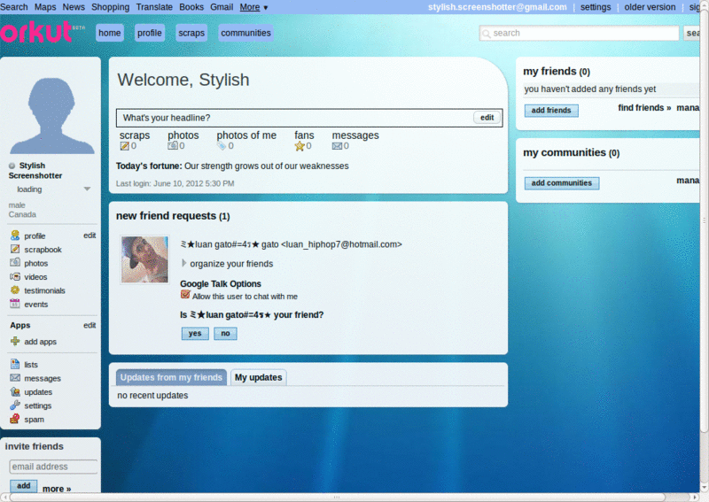 Orkut Se7en Aurora 1.0 BETA