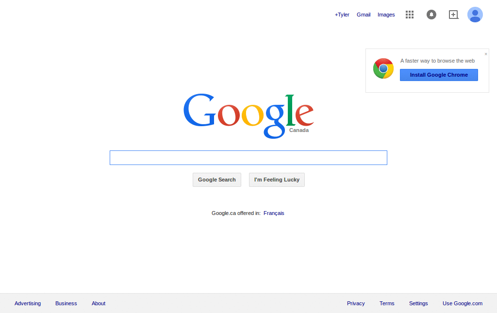 Google /// smaller font