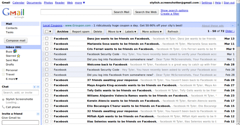 Site: Gmail: Font