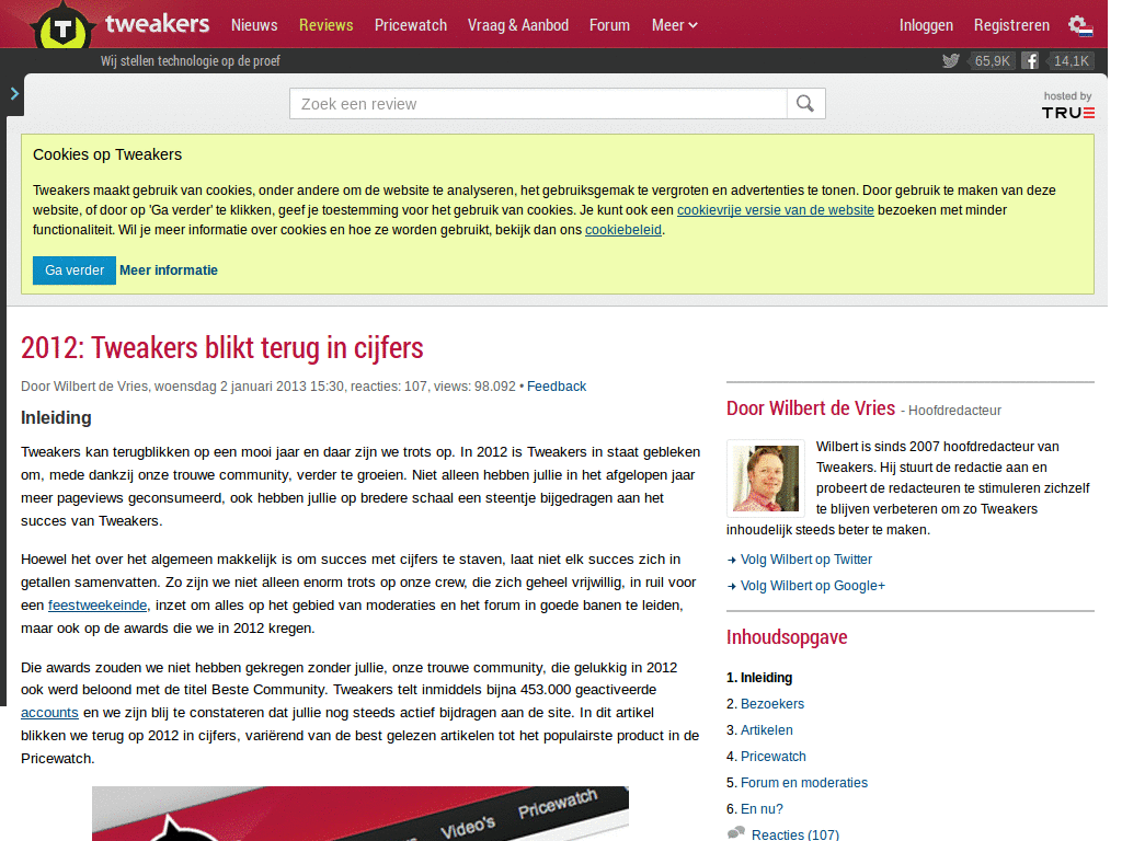 Tweakers - no Related Jobs /  Social sharing