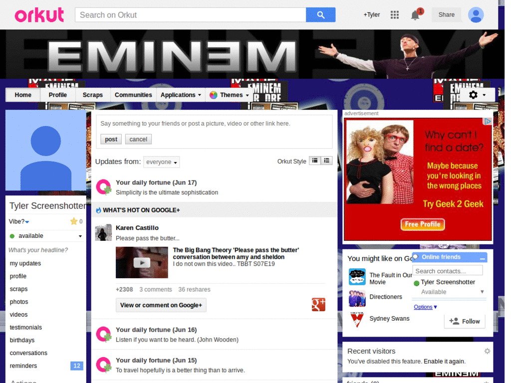 Orkut - Eminem ( by Templah.com )