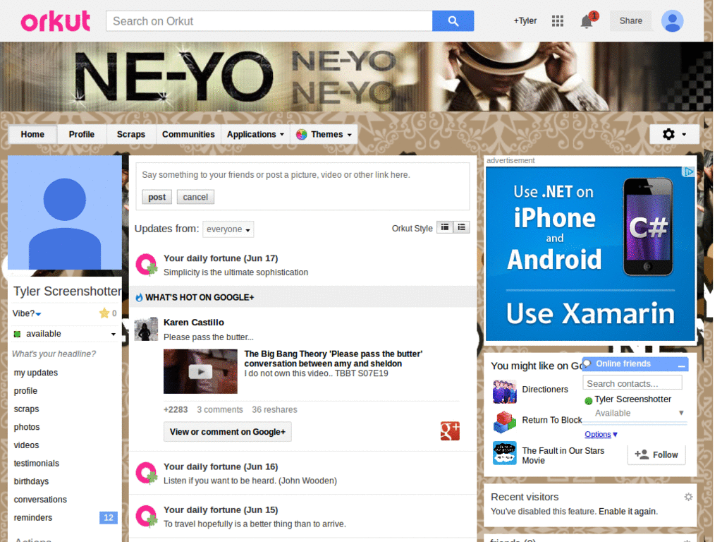 Orkut - Ne-Yo ( by Templah.com )