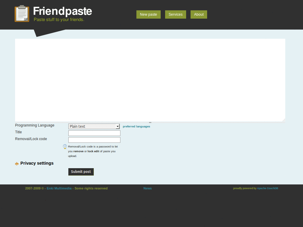 Beautify Friendpaste Code