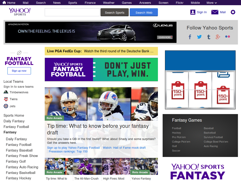 Yahoo Fantasy Forced Javascript OverRider