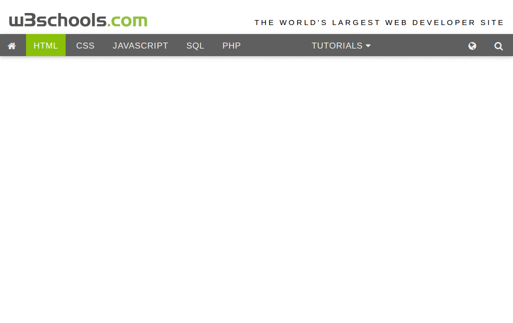 w3schools - Cleanup