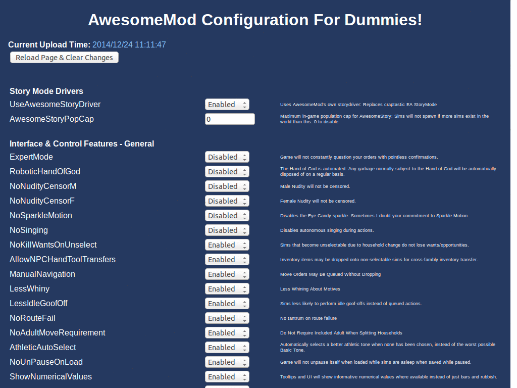 Awesome Mod COnfig - make prettier