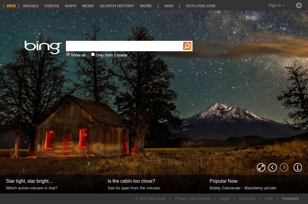 Bing.com position numbering (Suchergebnisnummern)