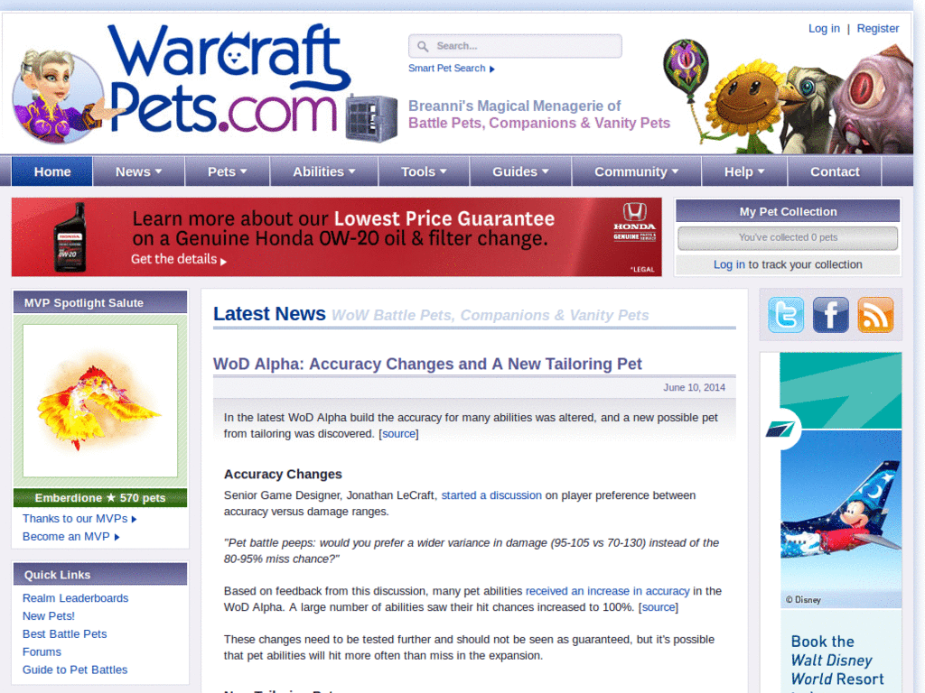 WarcraftPets.com Ad Removal