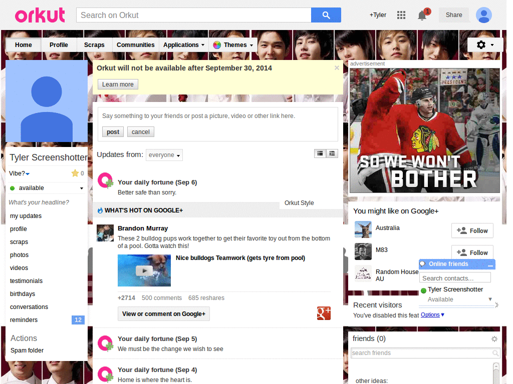 Orkut - Super Junior 2 ( by Templah.com )