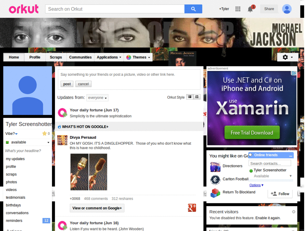 Orkut - Michael Jackson 2 ( by Templah.com )
