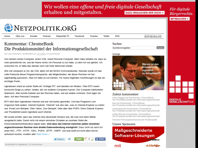 netzpolitik.org - Schriftart korrgieren