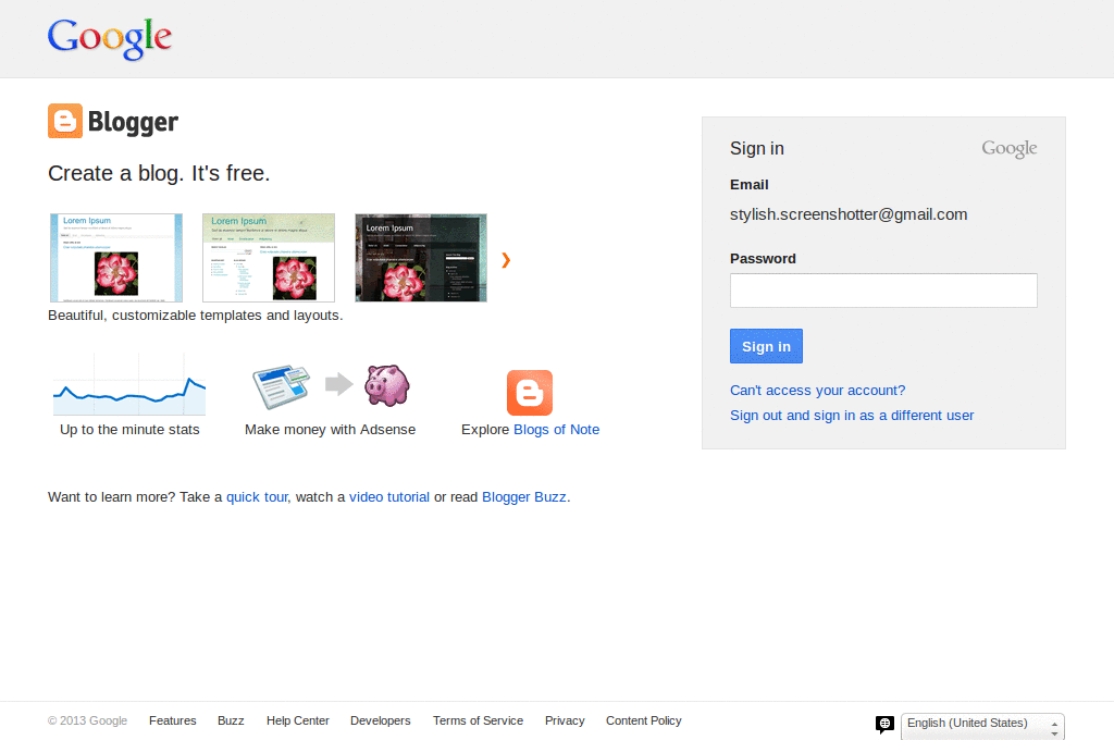 Blogger HTML Editor Wide