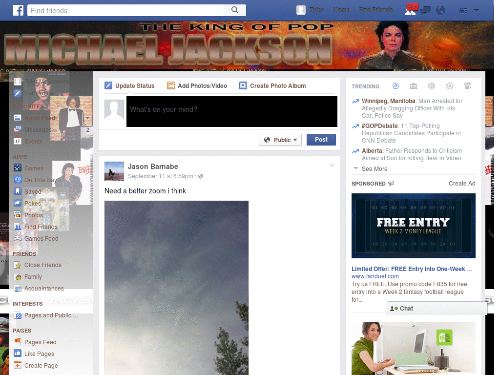 Facebook - Michael Jackson 3 ( by Templah.com )