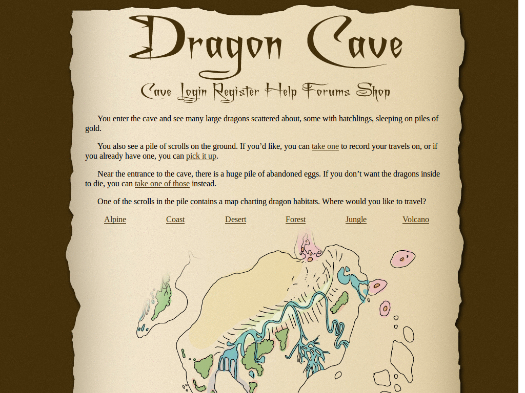 dragcave: no pretentious ad