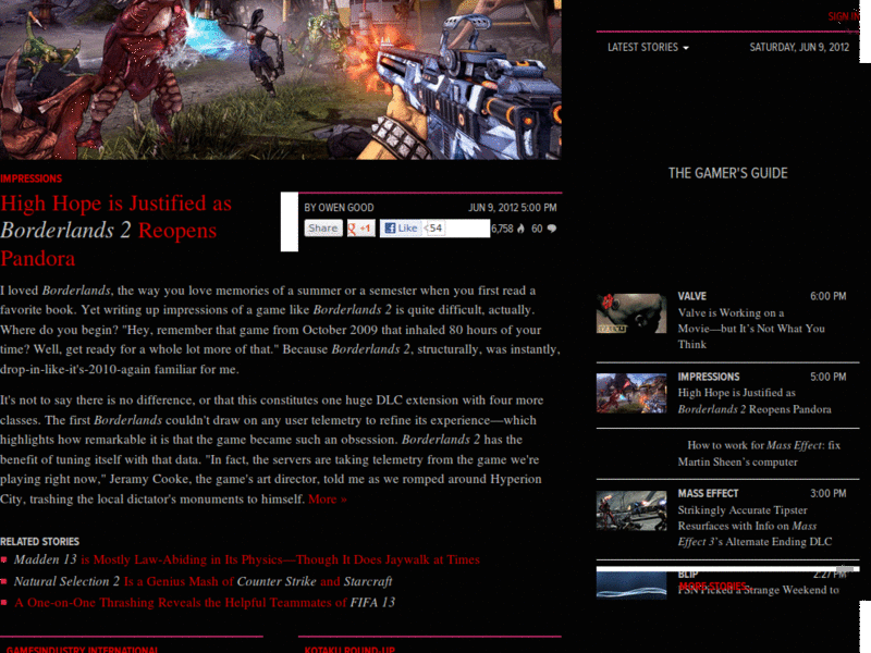 Kotaku - After Hours, No Header, Footer