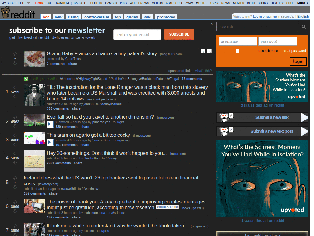 The Dark Reddit