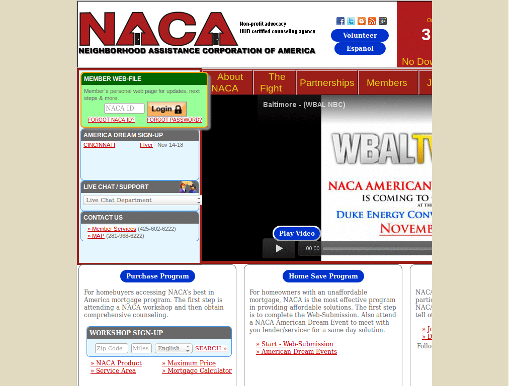 NACA, margins, highlight links
