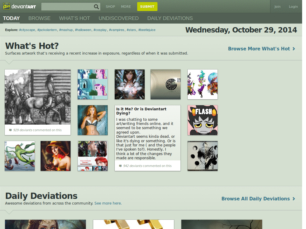deviantART 1280x1024 search optimization