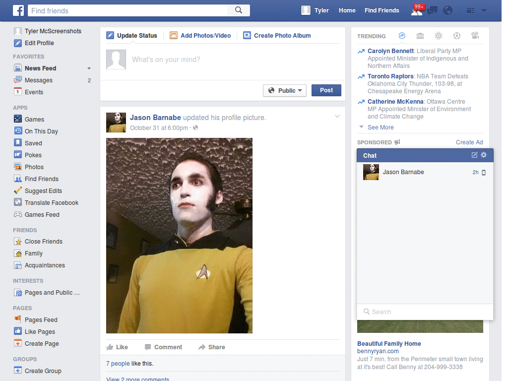 Stylish facebook