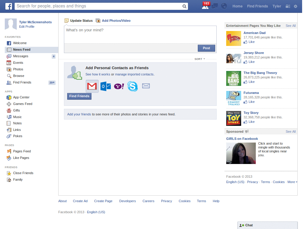 Facebook - Remove Profile Sidebar Ads only