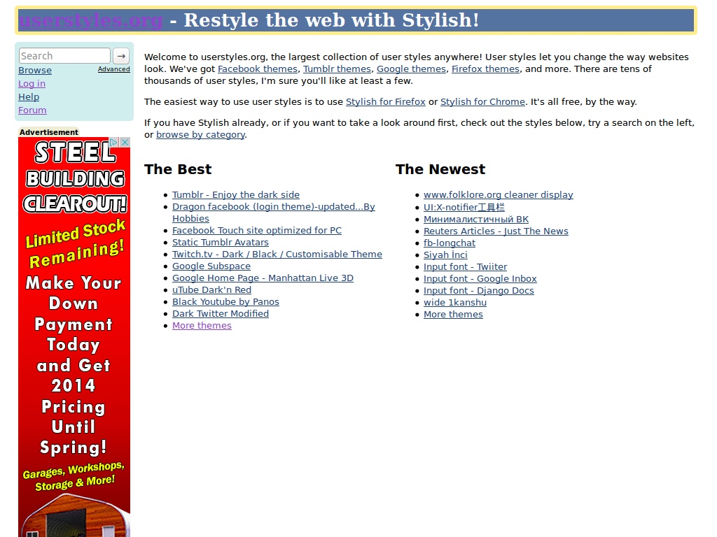 userstyles.org - Fix header