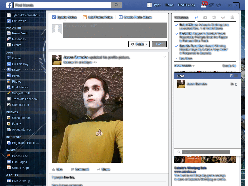FacebookSkin transformer Ironhide Theme