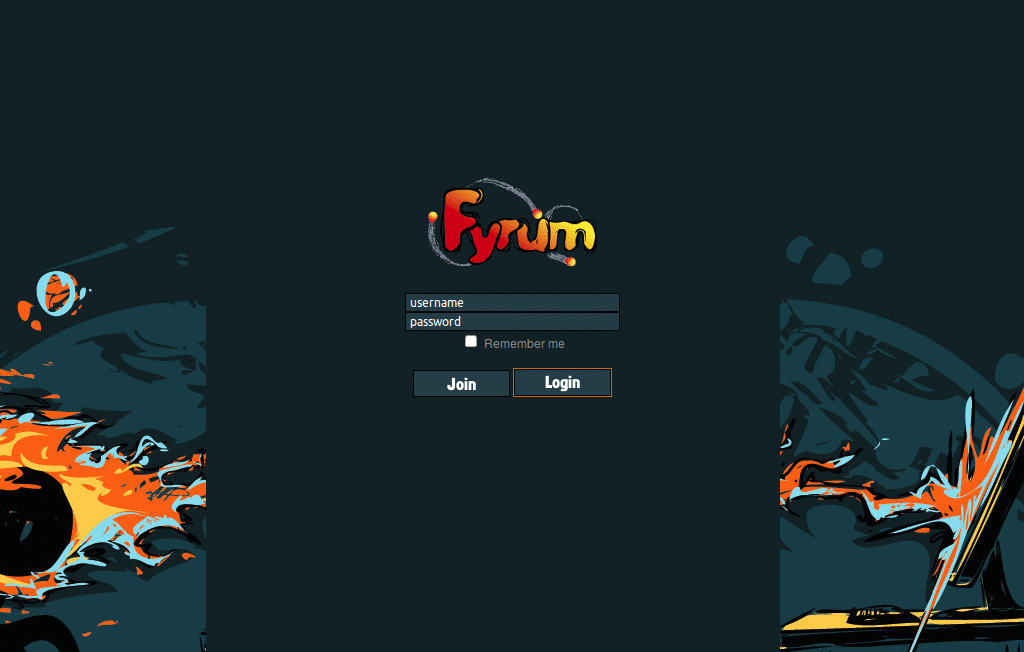 FyreScript 1.2 (bg, orange and blue details)